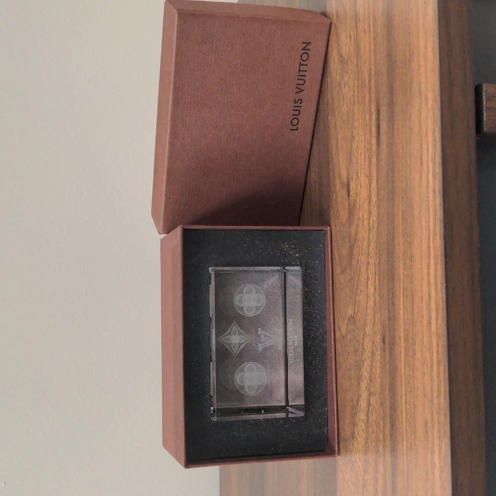 Louis Vuitton VIP fleur de lis paperweight
